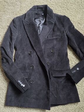 COS Double Breasted Corduroy Blazer - Size US 4 - Fits Like an XS